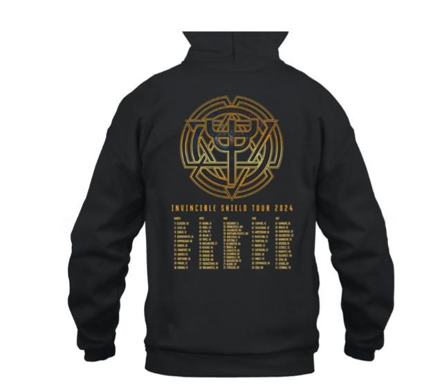 (2 sided) Judas Priest Hoodie Invincible Shield Symbol Tour-Hoodie