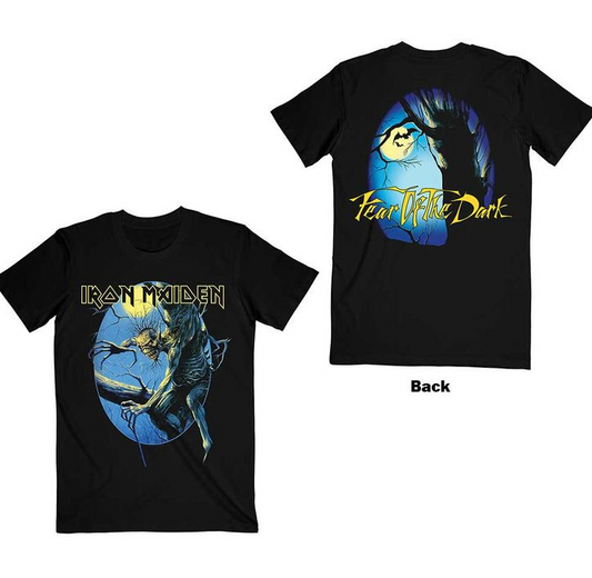 (two sided) Iron Maiden Fear of the Dark Eddie T-Shirt – Classic Design, Official Band Merch
