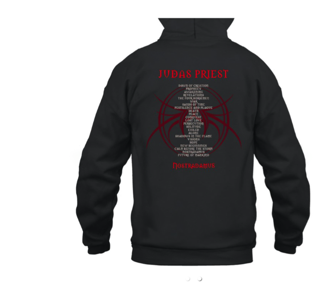 (2 sided) Judas Priest Hoodie Nostradamus Tracklist-Hoodie
