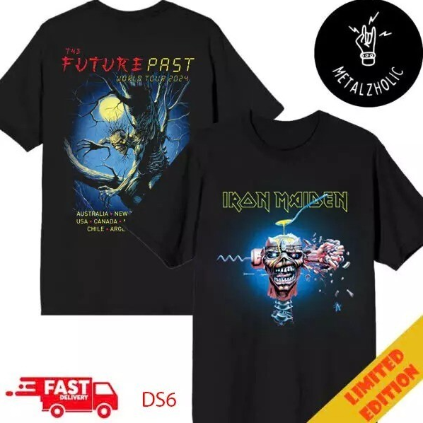Iron Maiden The Future Past World Tour T-Shirt – Official Band Merch