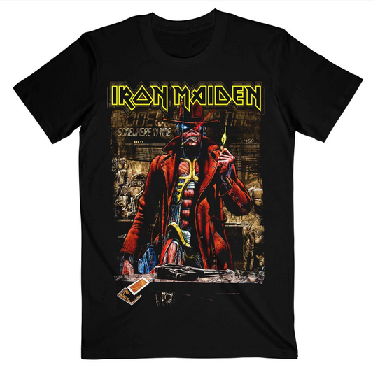 (2 sides)Iron Maiden Stranger Sepia T-Shirt – Unisex Band Tee with Iconic Artwork