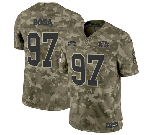 49ers 2024 Salute to Service Vapor Limited Jersey - All stitched