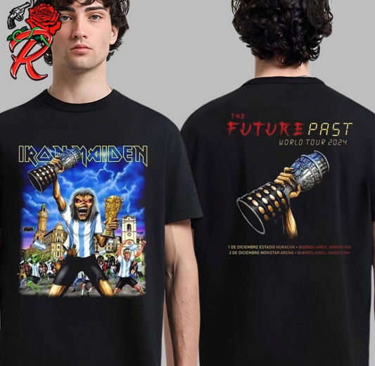 Iron Maiden Future Past World Tour 2024 T-Shirt – Argentina December