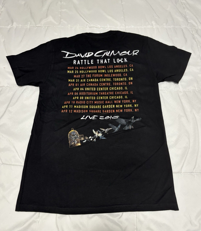 Rare NWOT 2016 David Gilmour Tour Promo Tee Rattle That Lock Pink Floyd Shirt