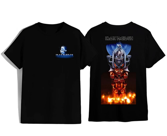 Iron Maiden Shirt – Tower of Faces, Fire, and Fury from the Book of Souls Era