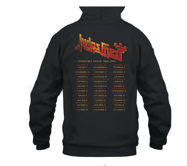 (2 sided) Judas Priest Hoodie Invincible Shield Serpent-Hoodie