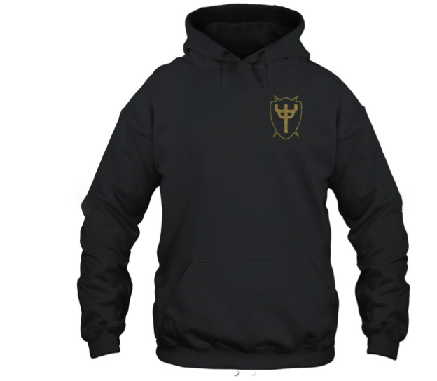 (2 sided) Judas Priest Hoodie Invincible Shield Logo Fork Shield-Hoodie