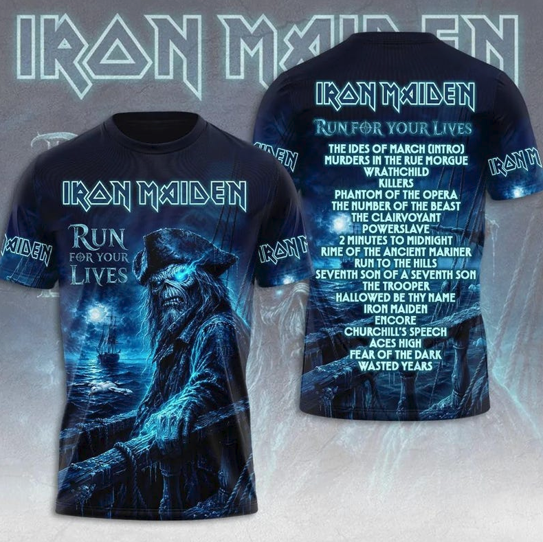 Iron Maiden Tour 2026 Heavy Metal 3D All Over Print Shirt, Rock Concert Gift