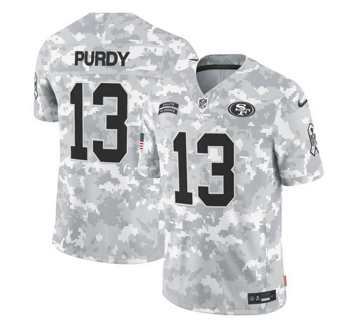 San Francisco 49ers 2024 Salute to Service Vapor Limited Custom Jersey