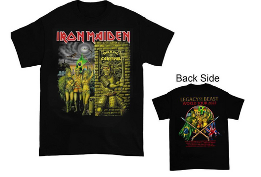 Iron Maiden Tour Shirt – Legacy of the Beast 2022 Black Double