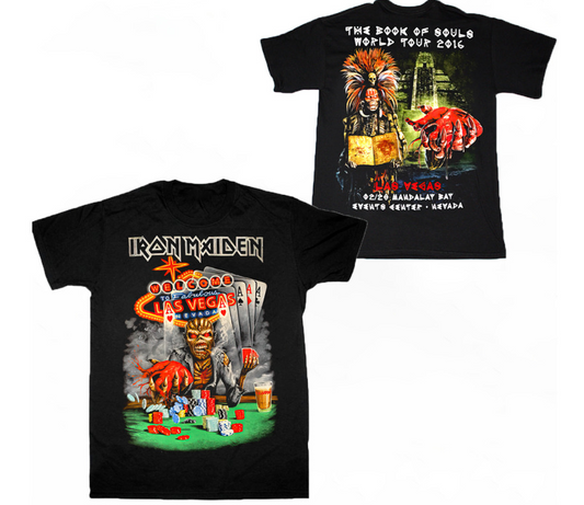 Official Iron Maiden 2016 Tour Shirt – Las Vegas Event Band Merch-r1