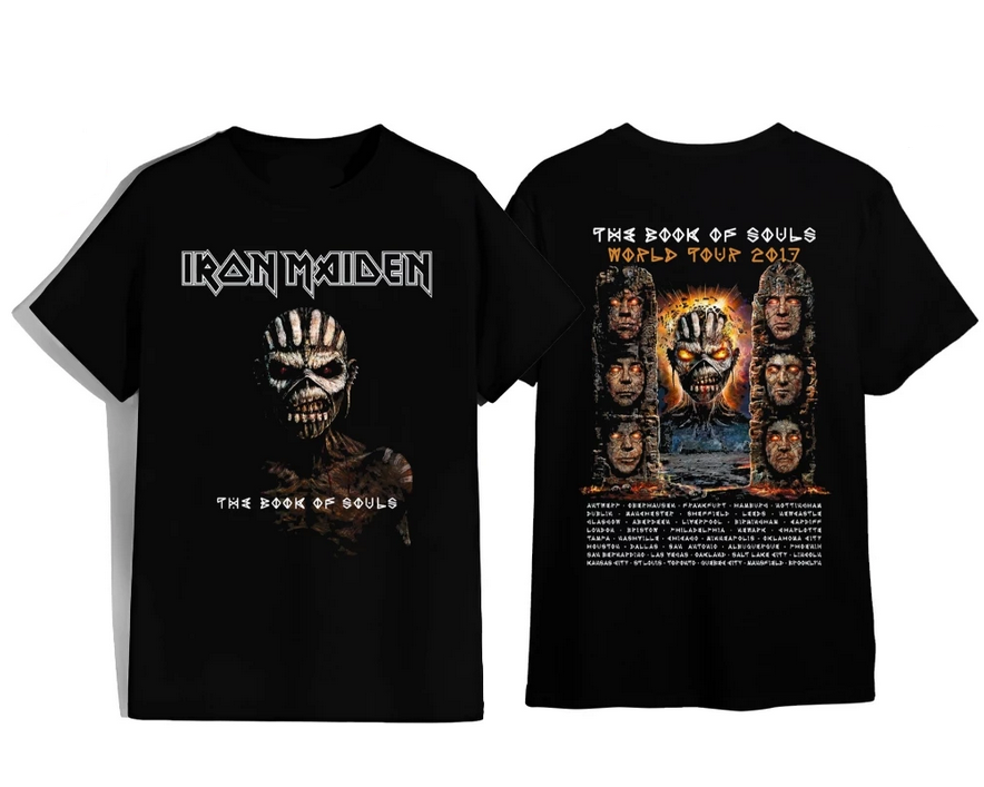 Iron Maiden T-Shirt – 2017 Global Tour with Soul Keeper Eddie Unleashed