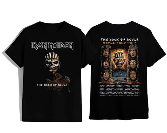 Iron Maiden T-Shirt – 2017 Global Tour with Soul Keeper Eddie Unleashed
