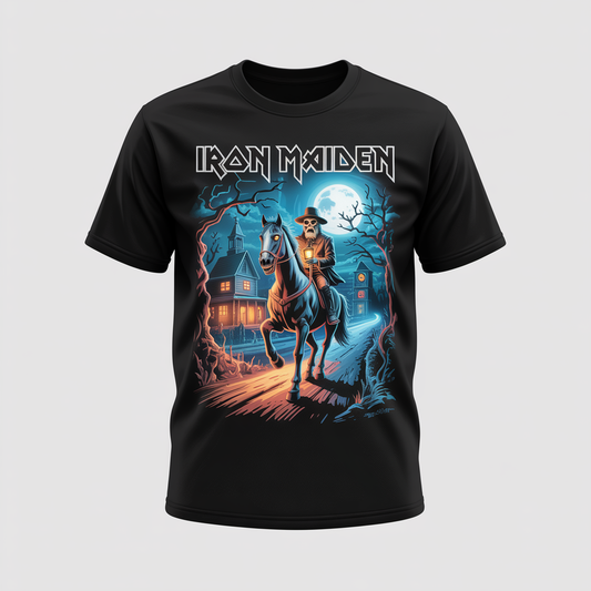 (2 sides)Iron Maiden Night of the Dead 2018 North America Tour T-Shirt Band Tee