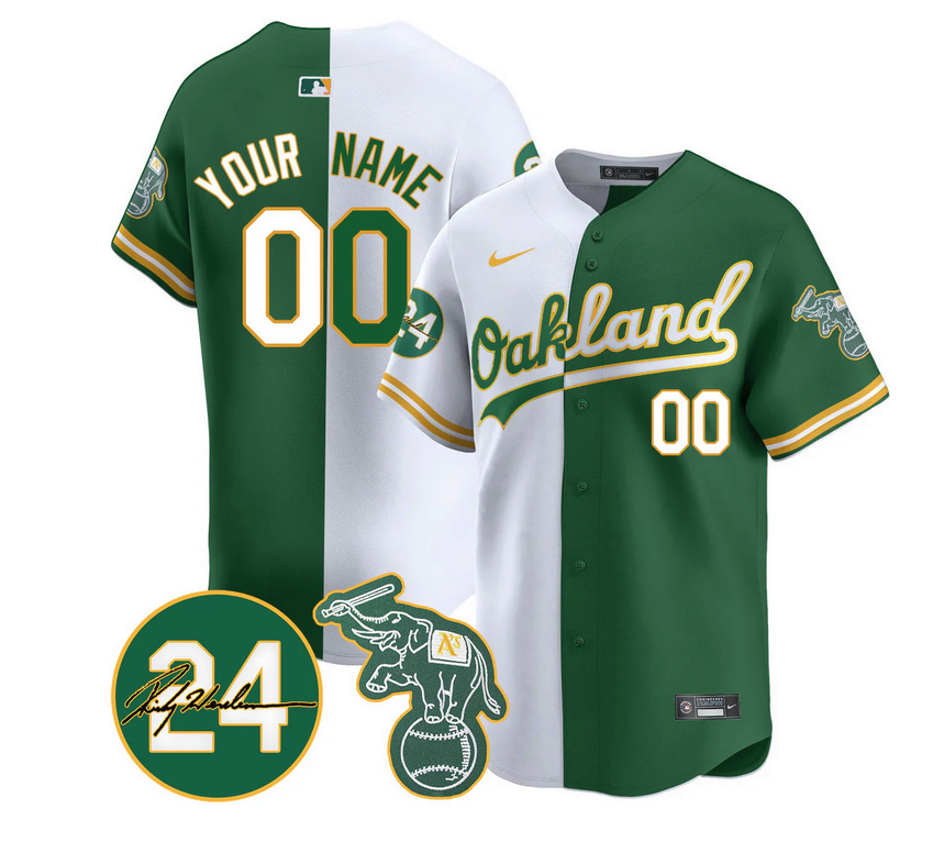 Custom Oakland Athletics 2024 Ricky Henderson Memorial Jersey - All Stitched