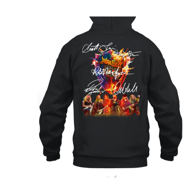 (2 sided) Judas Priest Hoodie 2025 Tour Edition, Heavy Metal Rock Band Pullover Sweatshirt for Music Fans