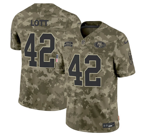 49ers 2024 Salute to Service Vapor Limited Jersey - All stitched