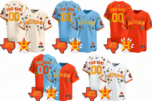 Houston Astros "Love Street" Limited Custom Jersey - All Stitched