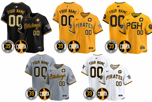 Custom Pittsburgh Pirates Memories Dave Parker Jersey- COBRA Patch - All Stitched