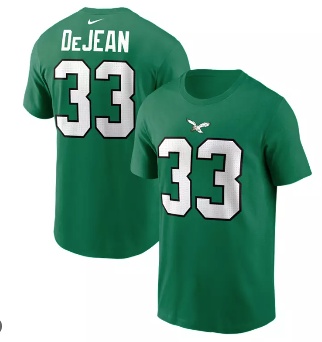 Cooper DeJean 33 Philadelphia Eagles Shirt Name Number NFL Tee