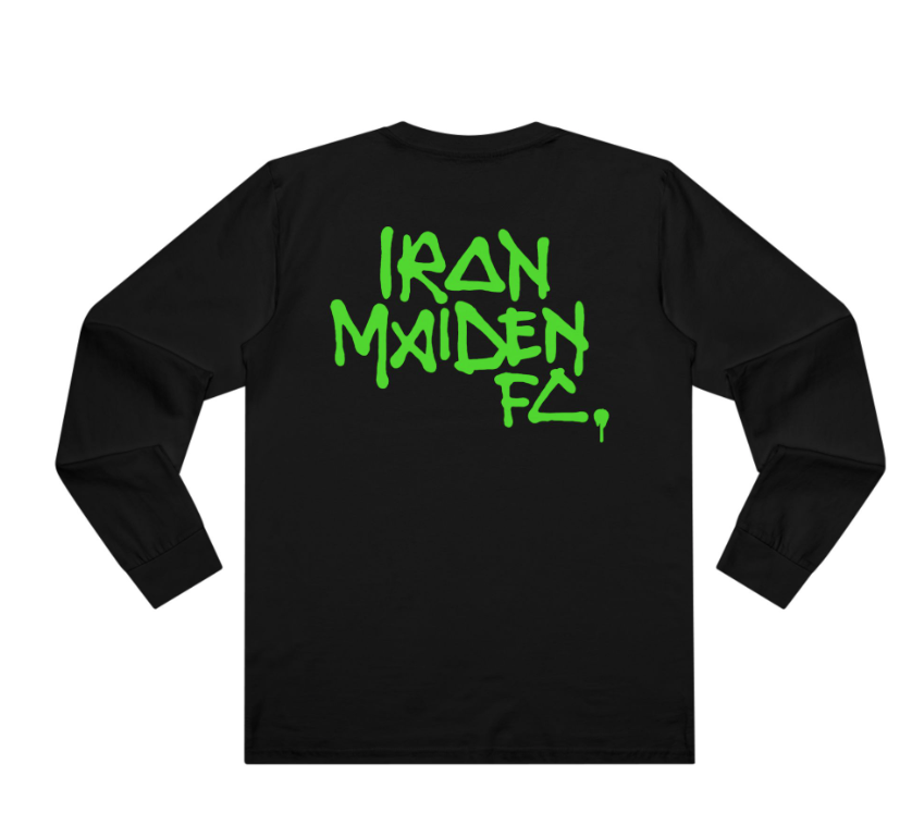 Iron Maiden Eddie and the Aliens Long Sleeve Shirt Double Sided Vintage