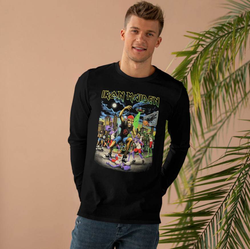 Iron Maiden Future Past 2024 Tour Long Sleeve Shirt Double Sided Heavy Metal Band Tee

