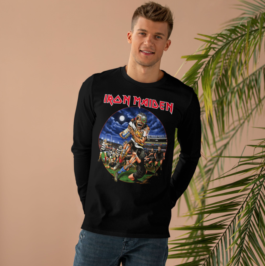 Iron Maiden Future Past Tour 2024 New Zealand Long Sleeve Shirt Double Sided Heavy Metal Band Tee
