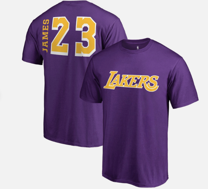 James 23 Los Angeles Lakers Shirt 