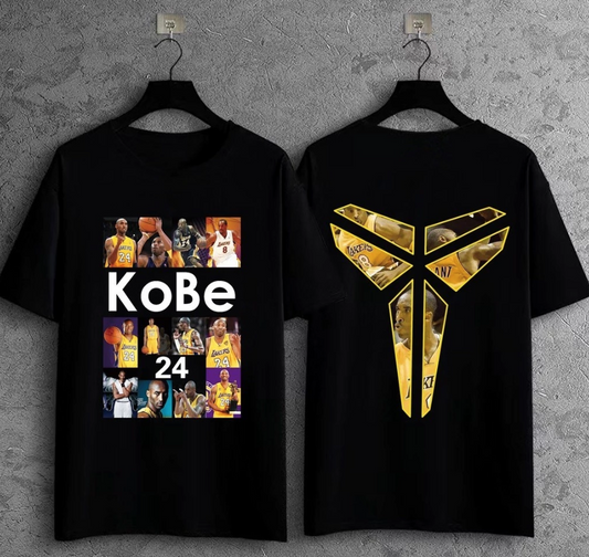 Kobe Bryant 24 Black Mamba Graphic Shirt NBA Streetwear Tee