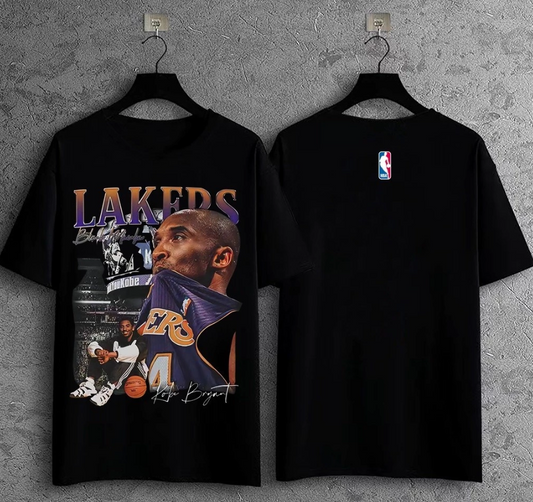 Kobe Bryant Los Angeles Lakers Graphic Shirt Black Mamba NBA Tee