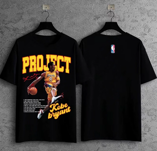 Kobe Bryant Project Graphic Shirt Black Mamba NBA Streetwear Tee