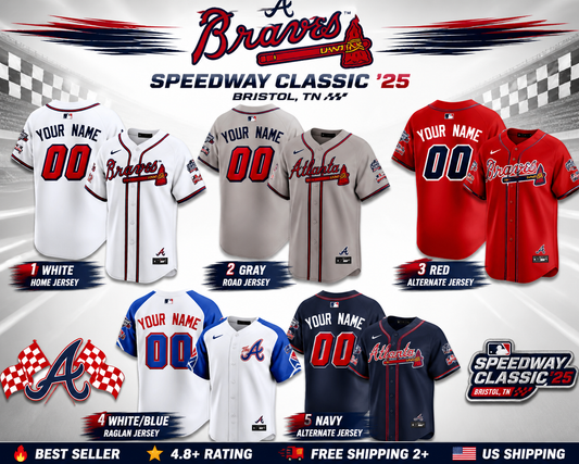 Atlanta Braves 2025 Speedway Classic Limited Custom Jersey V1 - All Stitched